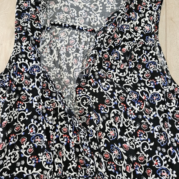 GAP Dress, Size Small, Black/Multi Foral - Picture 4 of 11
